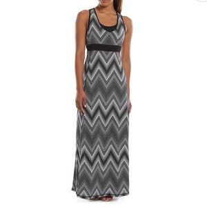 Tek Gear Dry Tek Black and White Maxi Sport Dress‎ Sz L